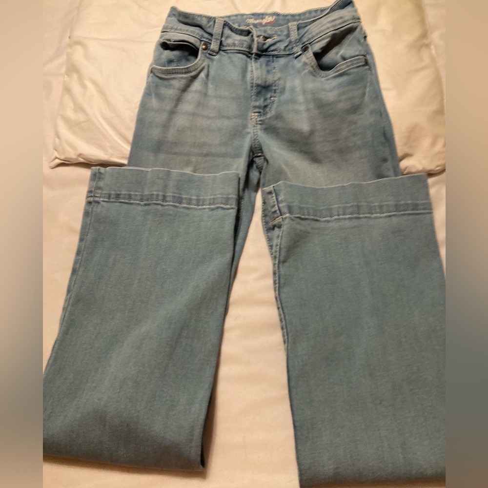 Wrangler Stone Wash Trouser Leg Jeans 1x34